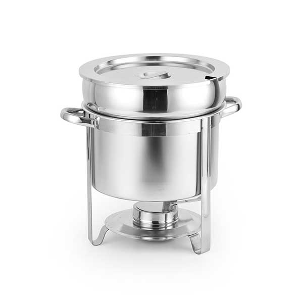 Soup Chafer Marmite Chafer Stainless Steel Buffet Set Warmer for Any Event or Party 7 Quart