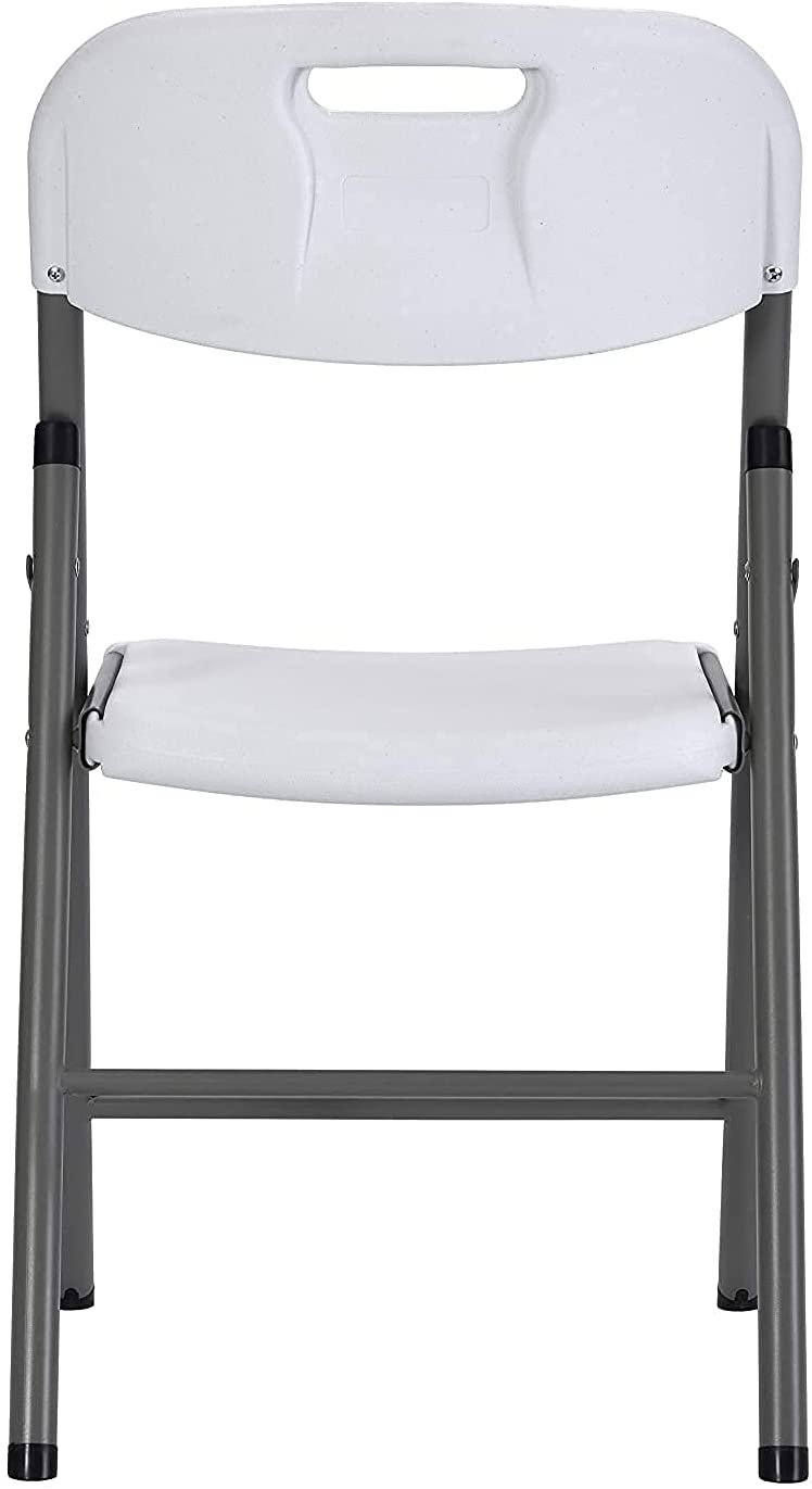 Folding Plastic Chair Commercial Grade Contoured, 4 Pack