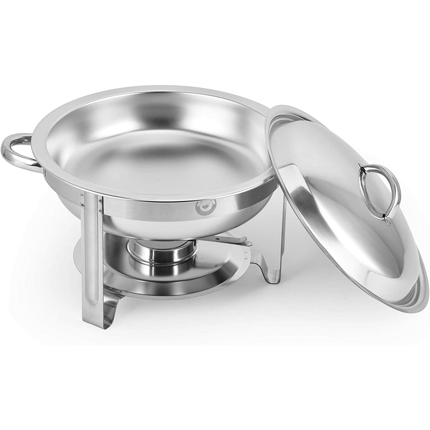 Round Chafing dish buffet set Stainless Steel 4 Quart Capacity [Set Of 2]