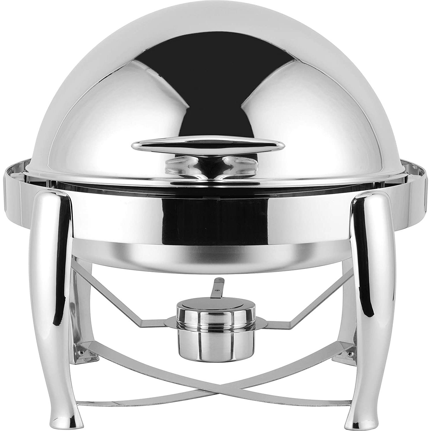 Virtuosa Deluxe High End Stainless Steel Chafer with Roll Top, 6 Quart