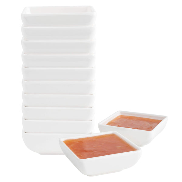 Mini Sauce Super White, Dish 2.7", 12 Pack